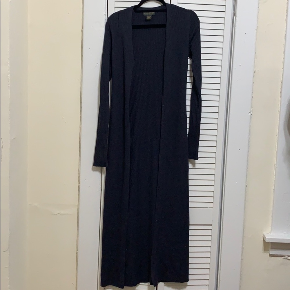 Banana Republic Long Navy Blue Cardigan